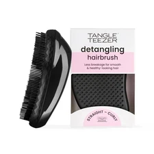 Tangle Teezer Original Detangler Straight to Curly (Full Size), Panther Black 