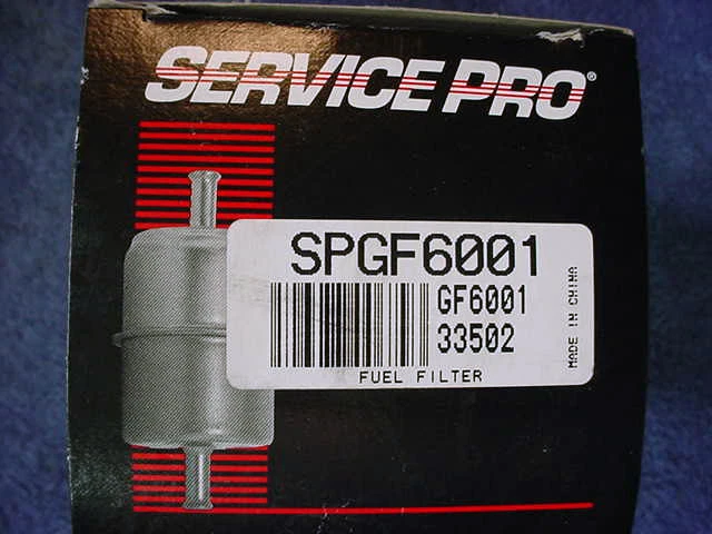 FILTRO DE COMBUSTIBLE Service Pro OEM SPGF6001 CAMRY Solara ECLIPSE Montero GALANT Garra Foto 3 de 3