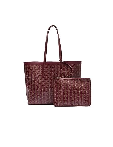 Lacoste] Jelly Coated Canvas Medium Tote Bag NF4344ZE Burgundy | eBay
