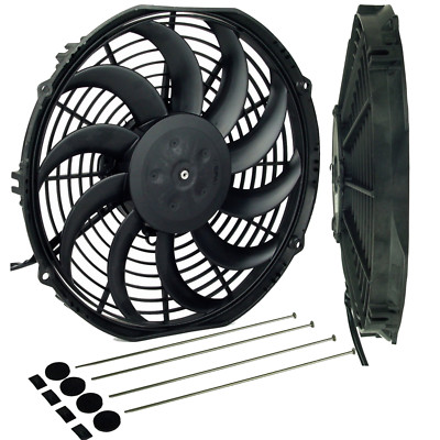 1 Satz Nägel Metall + 1x 12V Spal Lüfter 309,5mm VA09-AP12/C-54A saugend 1430m³h