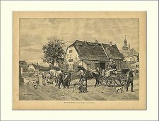 PRZED WIOSKĄ KUŹNIA KOŃ PODKOWY KOŁO DRZEWORYT W241