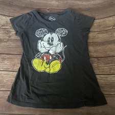 Disney Mickey Mouse Distressed Graphic Tshirt Shirt Small