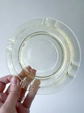 1930s Hazel Atlas Yellow FLORENTINE No 2 Poppy Depression Glass Ashtray