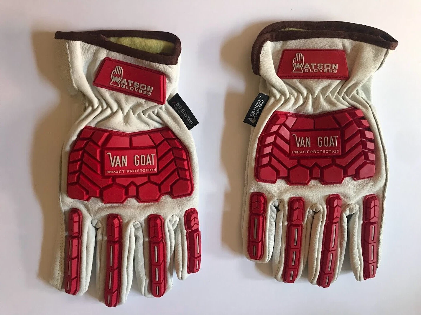 Watson Gloves Van Goat Winter Lined Work Gloves - Cut Resistant -Water- Goatskin