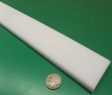 Hdpe White Bar 3/8" (.375") Thick x 2.00" Wide x 12" Long, 8 Units, 8 Ft Total