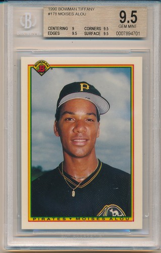 1990 Bowman Tiffany Moises Alou Rookie Card 178 BGS9 5 BGS EBay