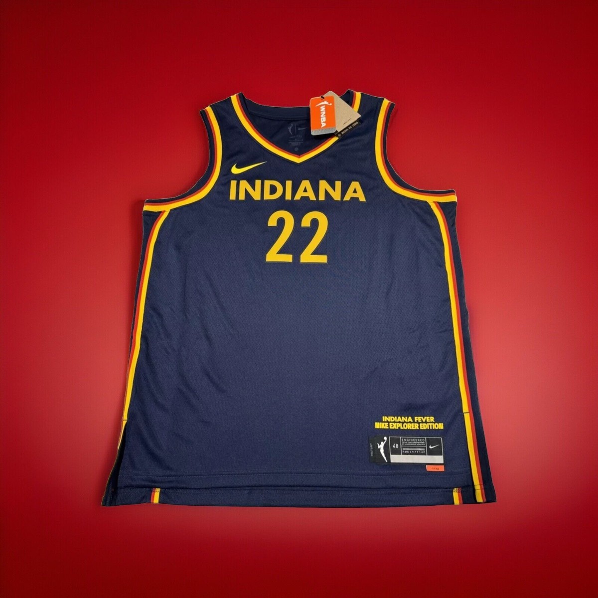ウェア NIKE WNBA INDIANA FEVER #20 C.CLARK XL Unisex Indiana Fever Caitlin Clark Nike Navy 2024 WNBA Draft