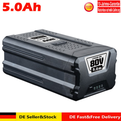80V Akku für Greenworks GBA80200, GBA80400, G80B4, G80B2, GBA80250 5,0Ah G80B4+