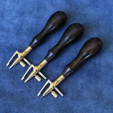 Multi function Leather Craft Edge Bevelers Press Line Groover Creaser DIY Tool