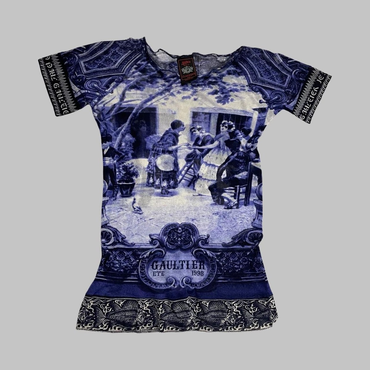 Rare Jean Paul Gaultier classique maille archive mesh top Rare Jean Paul Gaultier classique maille archive mesh top