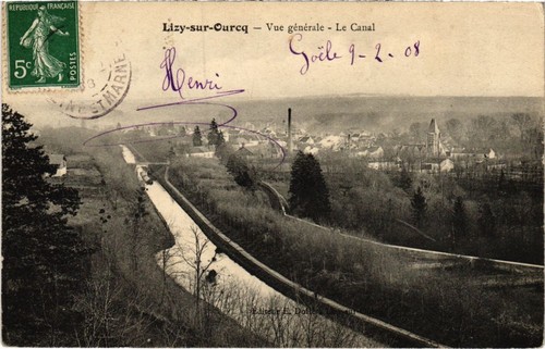 Carte Postale Ancienne Lizy-sur-Ourcq – La Trousse Et Le Château (77)