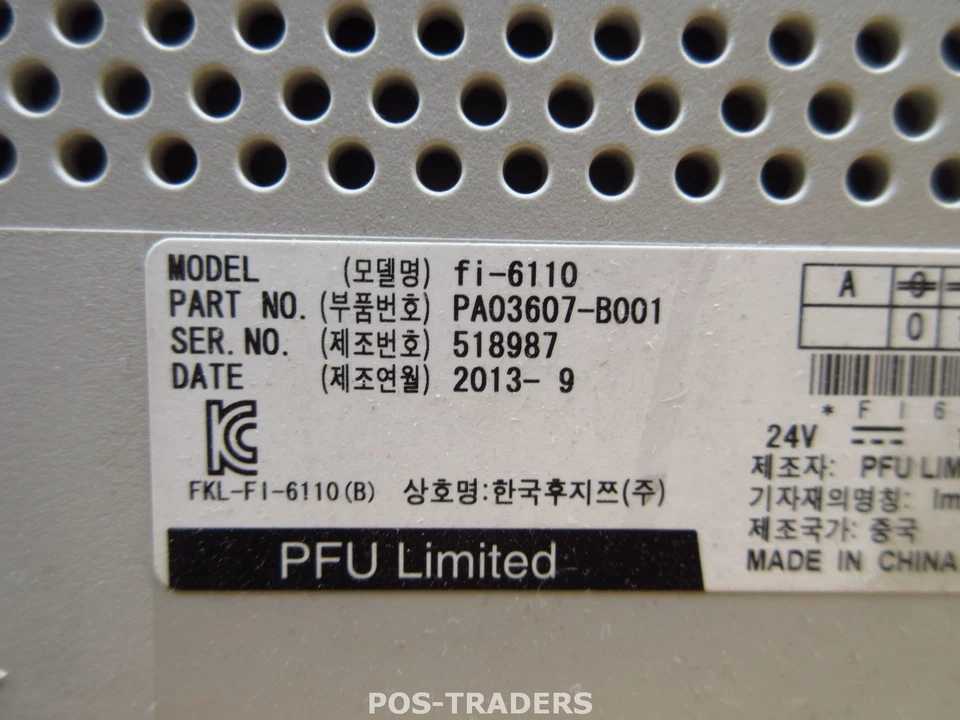 FUJITSU fi-6110 Color Document Duplex USB Scanner 600 dpi 20PPM CCD - 2152 SCANS - Bild 4 von 4