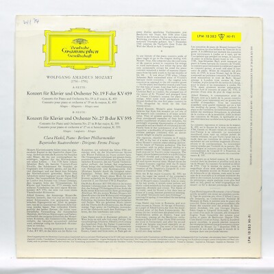 CLARA HASKIL - MOZART piano concertos DGG LPM18383 LP NM | eBay