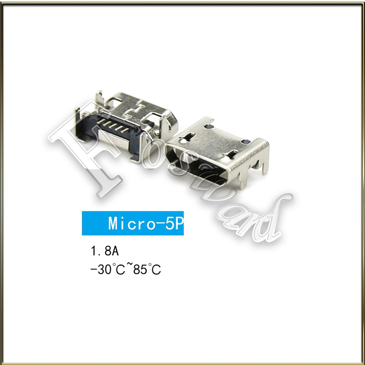 Connettore jack femmina micro USB Adattatore presa microUSB a 5 pin per