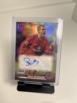 本物保証，高品質】 Auto Paul Scholes Topps Stadium Chrome 2023