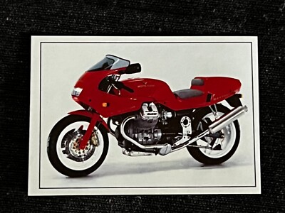 PANINI SUPER MOTORCYCLE 1993 MOTORCYCLE GUZZI DAYTONA 1000 I.E STICKER VIGNETTES # 77 MINT