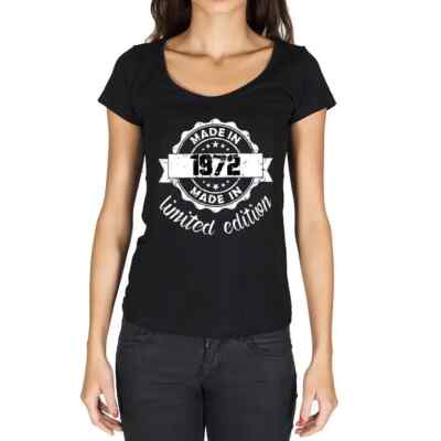 Women's Graphic T-Shirt Limited Edition Made in 1972 52nd Birthday  Anniversary