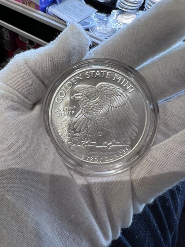 2 oz Silver Round - Walking Liberty In A Capsule W/ Pouch - Picture 9 of 9