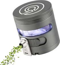 Tectonic9 Herb Grinder Automatic Electric Herbal Spice Dispenser 2.5, Gray 
