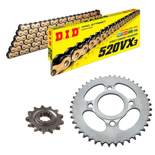 Honda CB250 NDXB,NB,NC,NDC 1979 DID 520 VX3 HD Gold XRing Chain