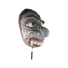 Antique Large Wooden Bali Theatre Mask with Long Nose