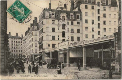 CPA - LYON - Standseilbahn des Roten Kreuzes.