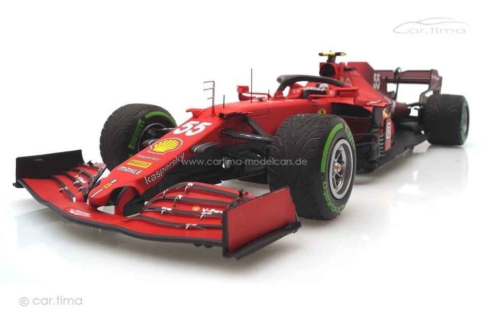Ferrari SF21 GP Emilia-Romagna 2021 Carlos Sainz BBR 1:18 BBR211855 - Bild 3 von 4