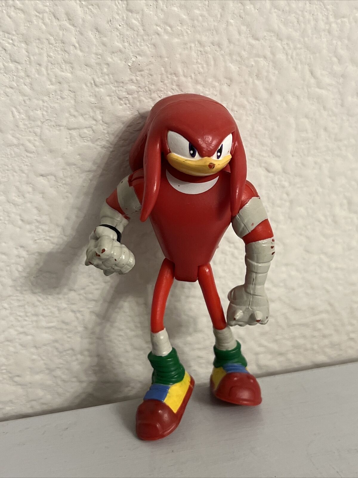 Knuckles The Echidna - Sonic the Hedgehog Super Posers wave 2 Action Figure  - Arte em Miniaturas