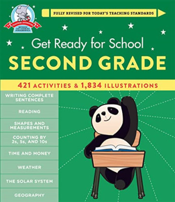 Get Ready for School: Second Grade (Revised and Updated - Spiral Bound NEW Stell