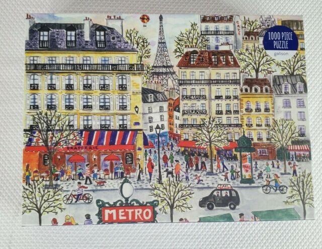 Galison Paris by Michael Storrings 1000 Piece Jigsaw Puzzle Complete