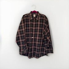 Brooks Brothers Mens Madison Shirt XL Blue Plaid Fit Button Down 1818
