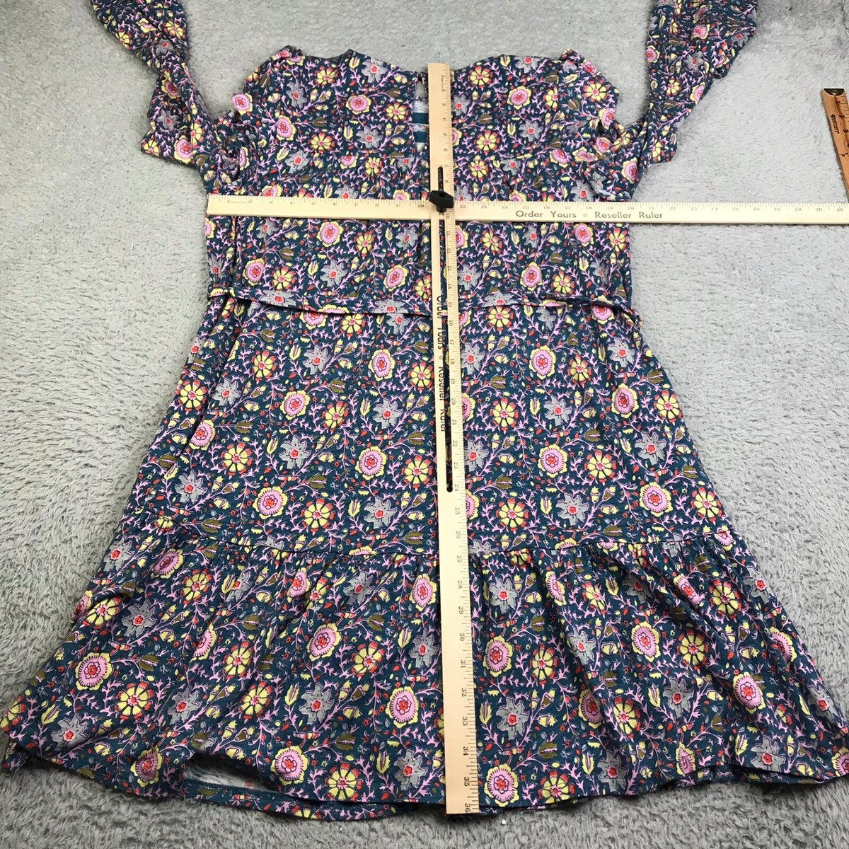 Boden Trim Detal Jersey Dress Womens UK12/US 8 Navy Floral Ruffle Pleated  Midi | eBay
