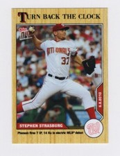 Tarjeta de béisbol 2020 Topps Now Turn Back The Clock Stephen Strasburg #70 (PR 514)