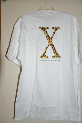 90s ビンテージ アップル企業 MAC OS X ソフト Tシャツ サイズ L 