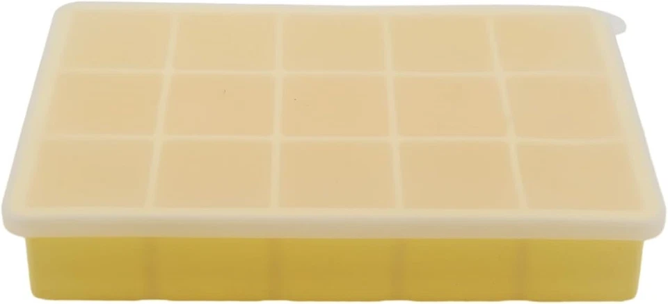 2-Pack Silicone Ice Cube Trays with Lids – Easy Release & Stackable - Image 3 of 4