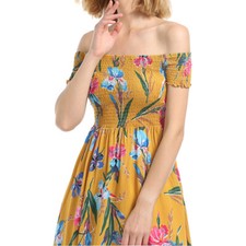 Summer Womens Bodycon Off Shoulder Beach Short Party Evening Short Dress US FAST