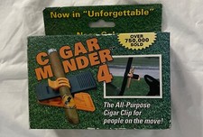 Cigar Minder Cigar Clip Orange/Black All-Purpose Cigar Holder NEW