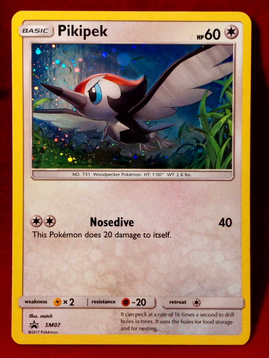 PIKIPEK Holo Ultra Rare Black Star Promo POKEMON 2017 Sun & Moon