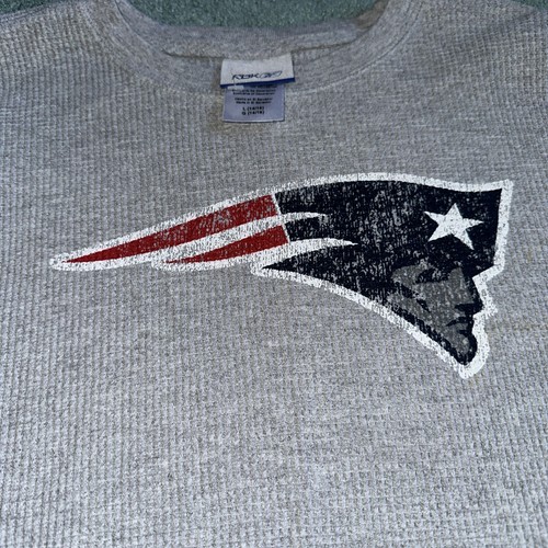 Neu mit Etikett RBK New England Patriots Waffelmuster langes Sl Thermohemd Kinder Large 14-16 - Bild 3 von 5