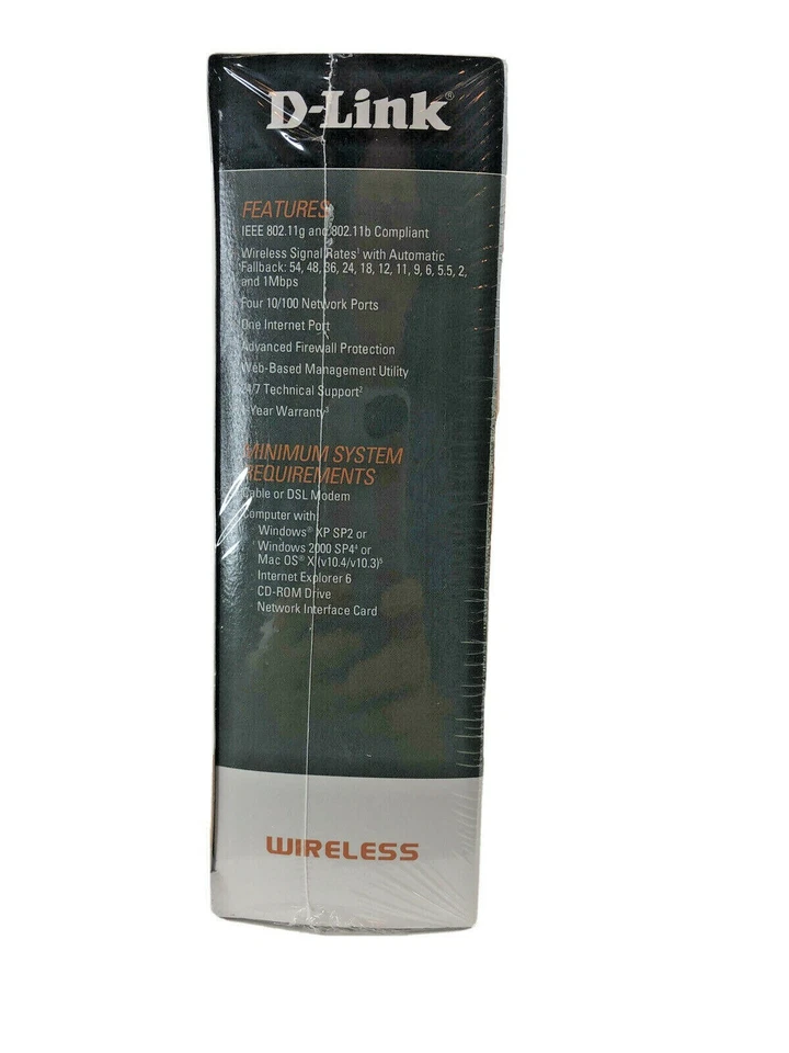 D-Link WBR-1310 54 Mbps 4-Port 10/100 Wireless G Router IEEE 802.11g & 802.11b - Image 4 of 4