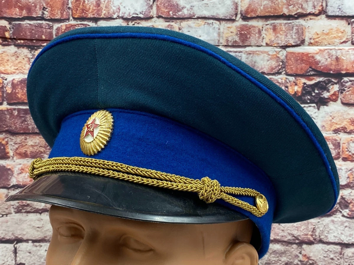 Ceremonial Soviet KGB Officer Military Visor Cap Original 57 size