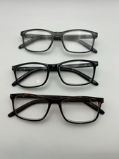 Foster Grant Classic Plastic Square Reading Glasses 3-Pack  3.00 -Open Box