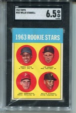 1963 Topps Willie Stargell Rookie Card SGC 6.5 Ex MINT+ Baseball #553 Graded. rookie card picture