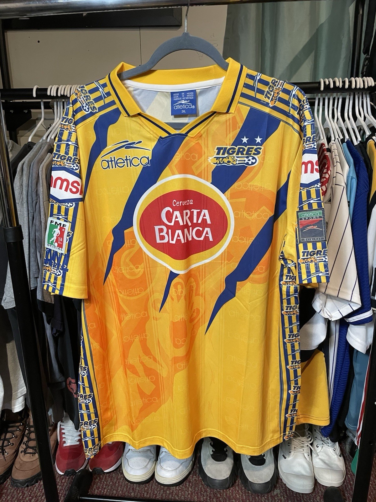 🚨💣 Playera Tigres Local 1997-98 Atlética Talla 2XL Excelente Estado 10/10