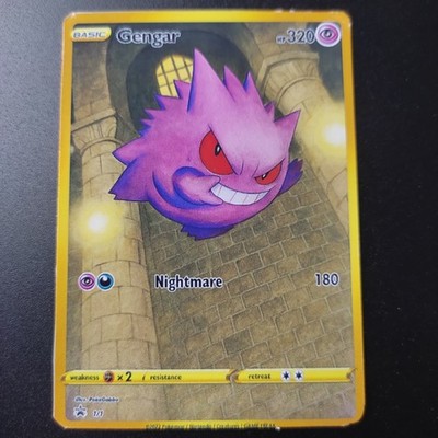 Pokemon Gengar Limited Edition AR Promo Doujin ACG DIY Full Art Karte NO HOLO