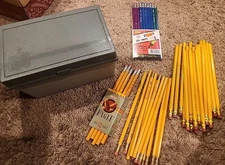 Lot Of 48 Vintage Pencils- Empire #2 Pencil Set, Berol Eagle No. 2, Ensign 200