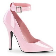 Pleaser Pointed Toe Ankle Strap Night Club Pumps Stiletto High Heels Seduce 431