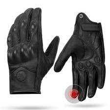 Kemimoto Motorcycle Gloves Leather Motorcycle Riding Gloves For Men And Women