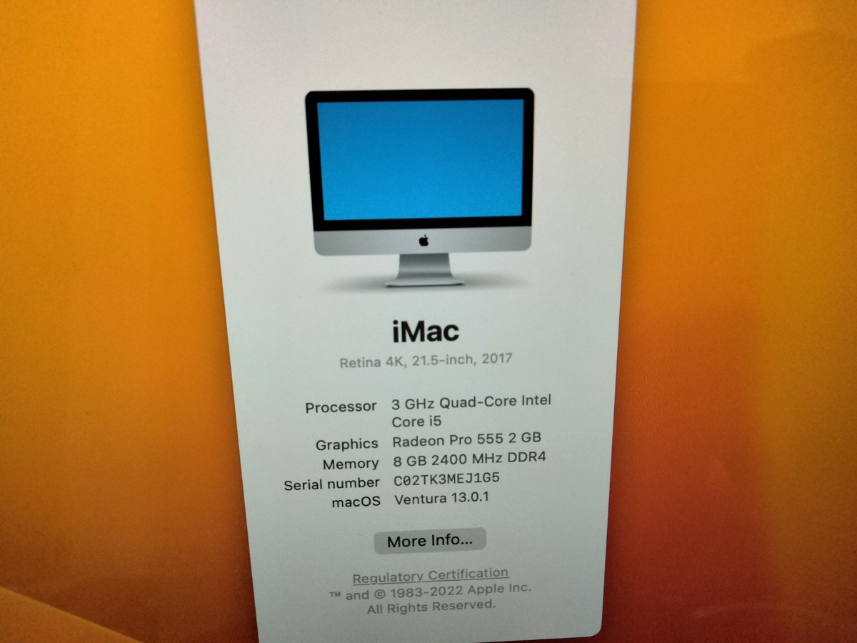 2017 iMac 21.5in 4k A1418 | eBay