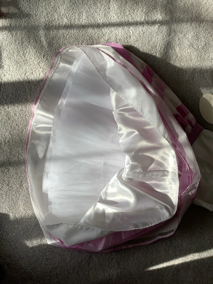 NUEVO CON ETIQUETAS VESTIDO PRINCESA AMERICANA BLANCO Y LAVANDA TALLA 10 Niñas Foto 3 de 3